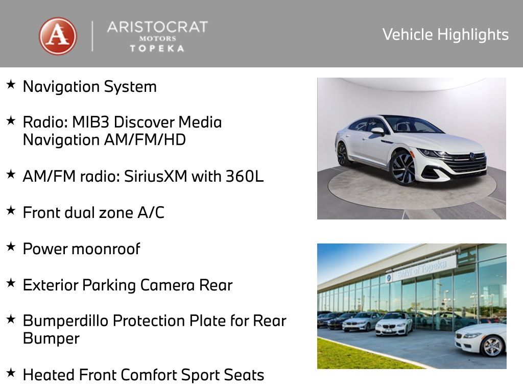 Used 2021 Volkswagen Arteon SEL R-Line with VIN WVWHR7AN2ME013238 for sale in Kansas City