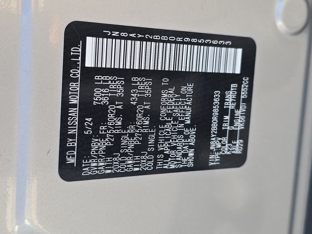 2024 Nissan Armada SL photo 35