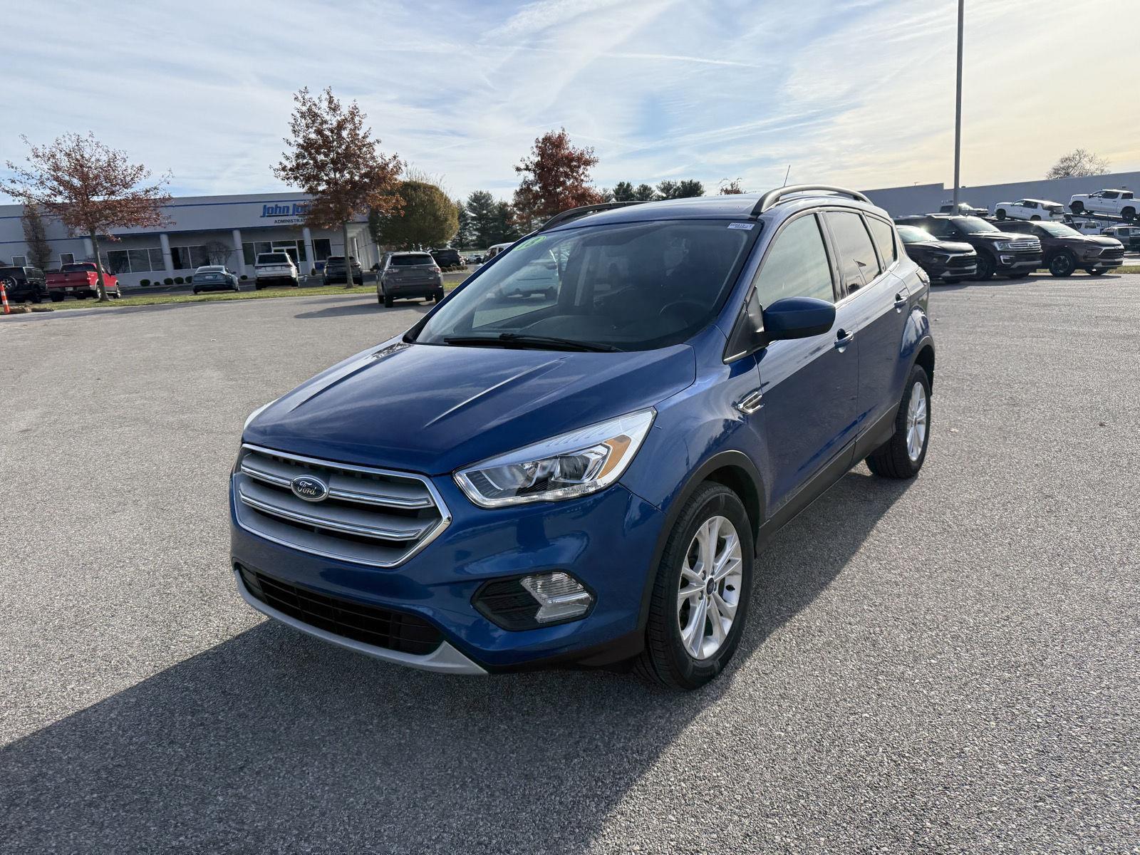 Used 2018 Ford Escape SEL with VIN 1FMCU0HD4JUD03099 for sale in Salem, IN