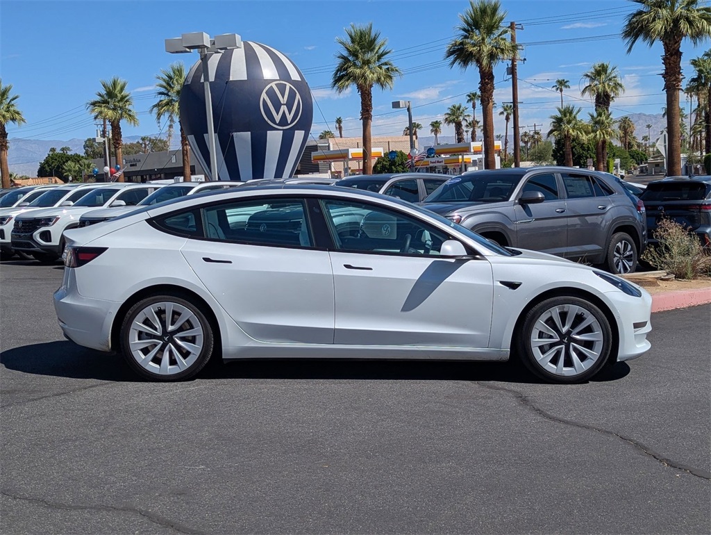 Used 2022 Tesla Model 3 Base with VIN 5YJ3E1EA2NF372910 for sale in Cathedral City, CA