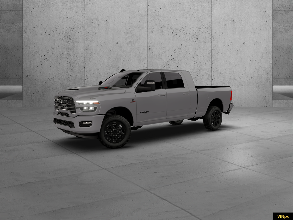 New 2026 Ceramic Gray Clear-Coat Exterior Paint RAM Laramie Night Edition image 1