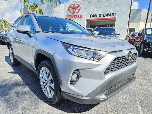 Certified 2021 Toyota RAV4 XLE Premium with VIN 2T3A1RFV2MC237830 for sale in Kansas City