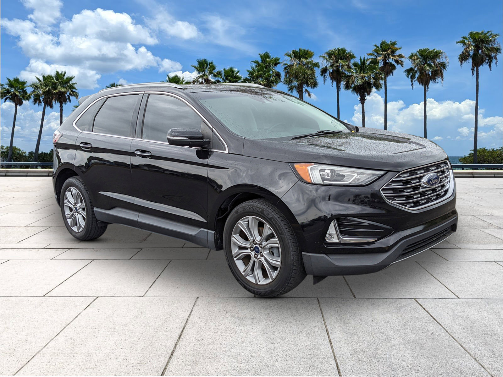 Used 2019 Ford Edge Titanium with VIN 2FMPK3K90KBC49627 for sale in Port Richey, FL