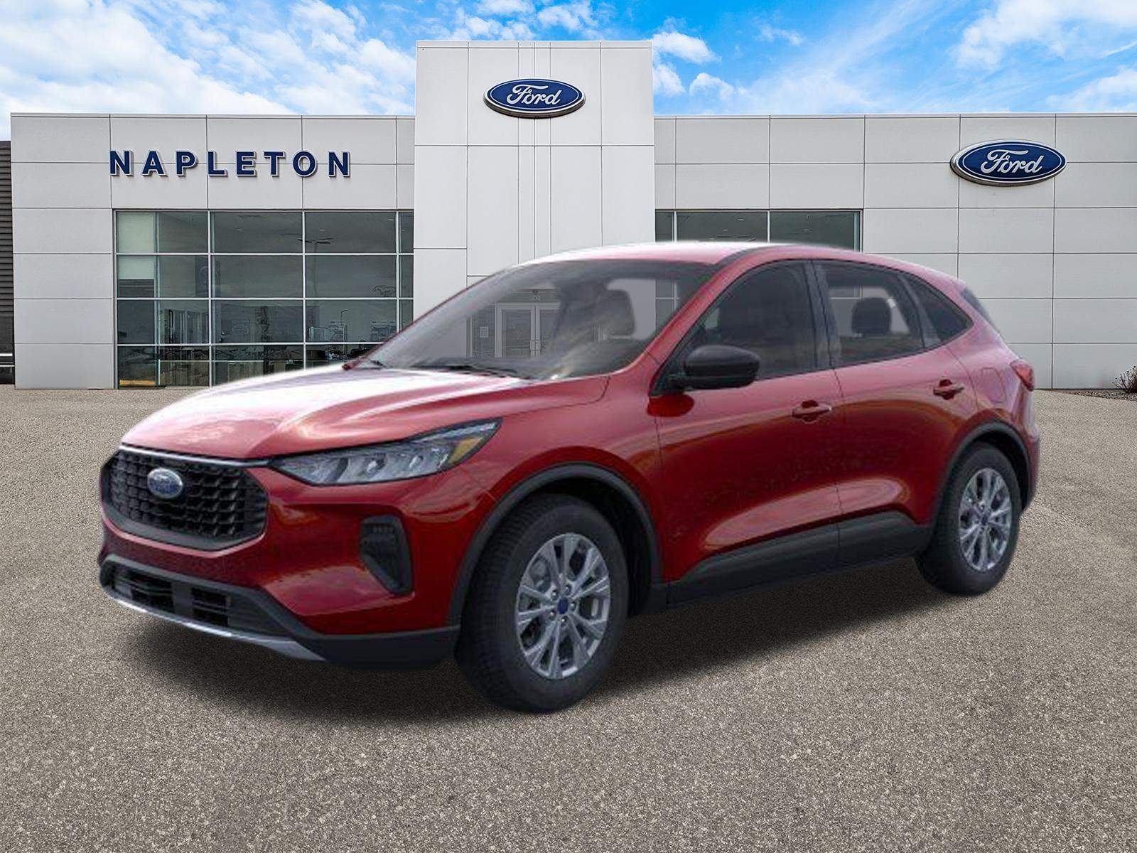 New 2025 Rapid Red Metallic Tinted Clearcoat Ford Active image 1