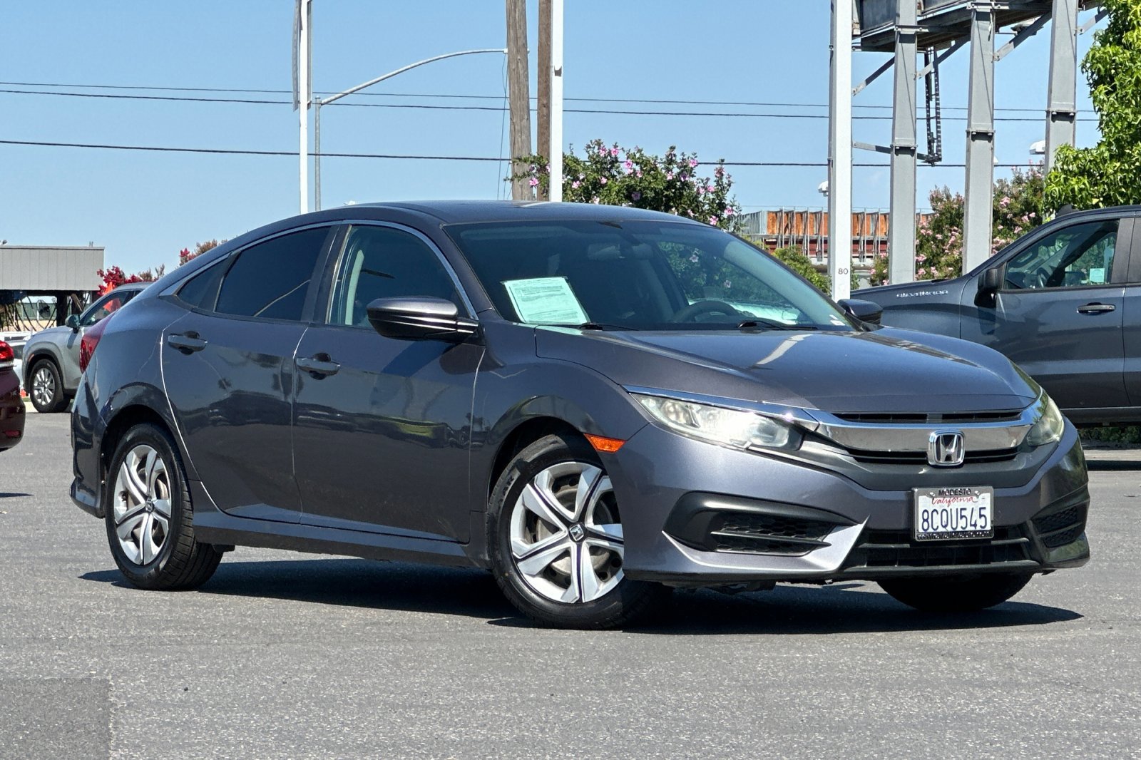 Used 2016 Honda Civic LX with VIN 2HGFC2F5XGH545971 for sale in Modesto, CA