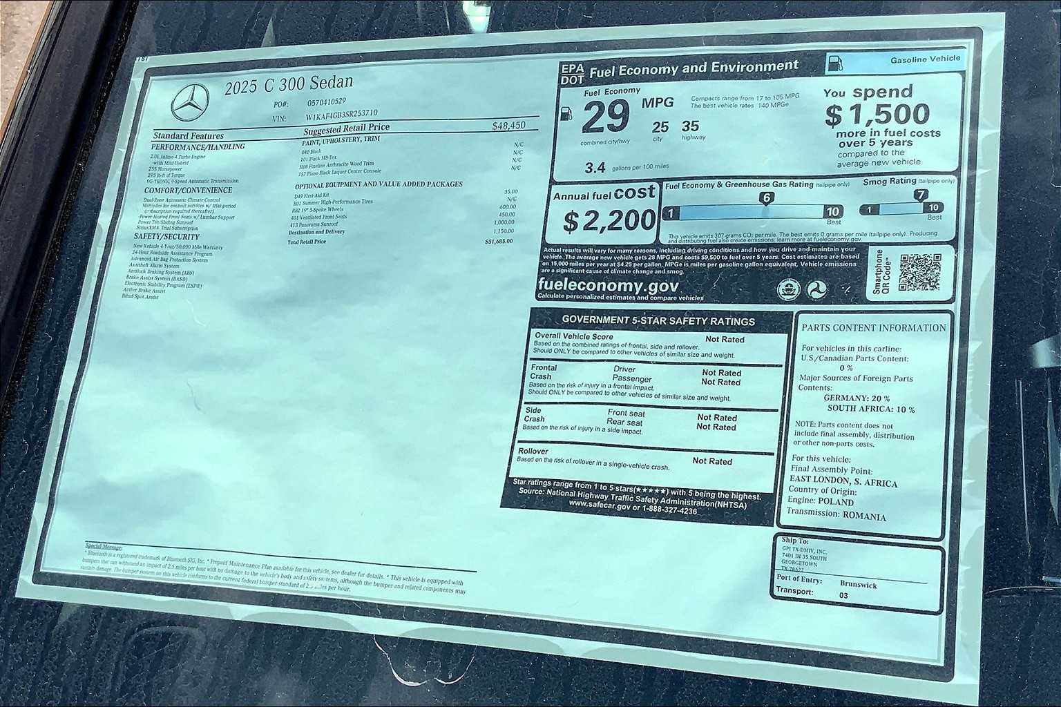 2025 Mercedes Benz C 300 photo 16