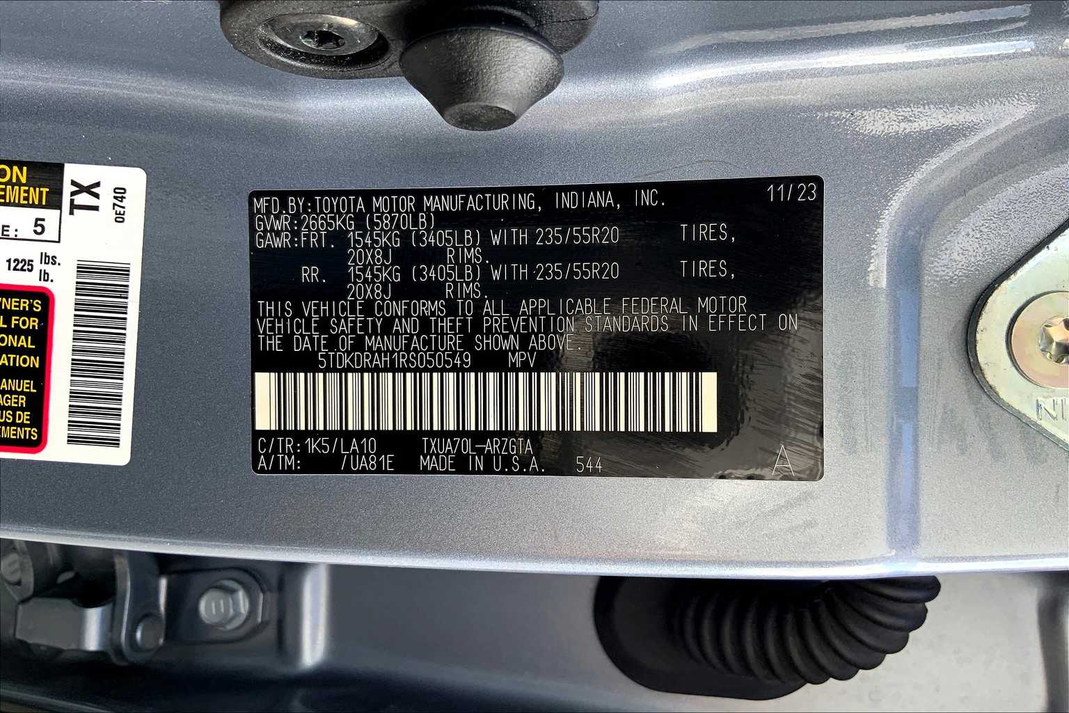 2024 Toyota Highlander Platinum photo 35