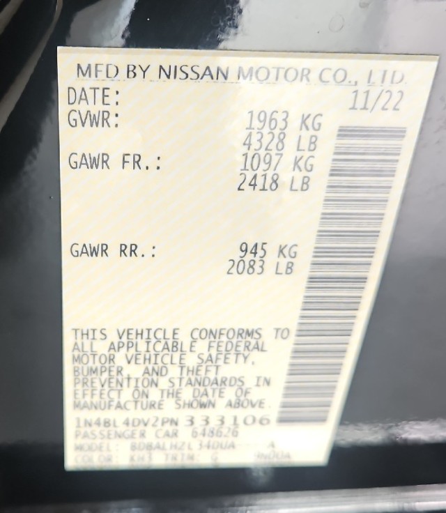 Used 2023 BLACK Nissan 2.5 SV image 20