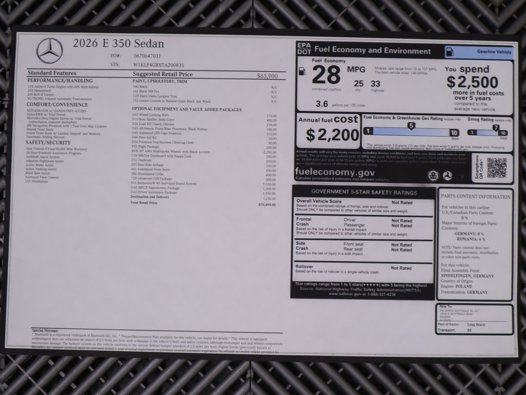 2026 Mercedes Benz E 350 photo 9