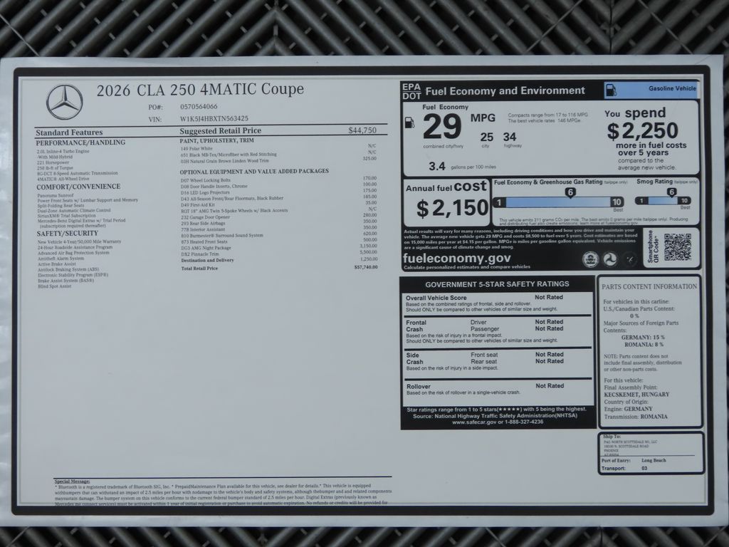 2026 Mercedes Benz CLA 250 4MATIC photo 9