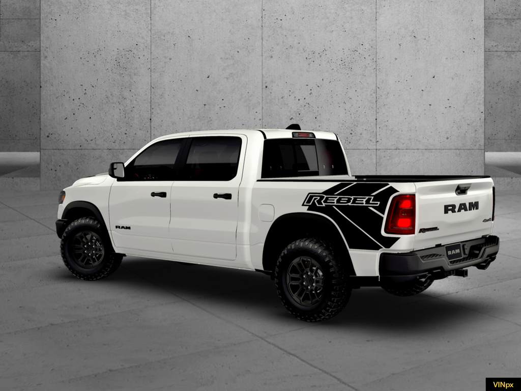 New 2026 Bright White Clear-Coat Exterior Paint RAM Rebel image 2
