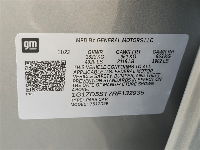 2024 Chevrolet Malibu 1LT photo 7