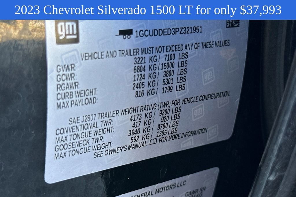 2023 Chevrolet Silverado 1500 LT photo 24