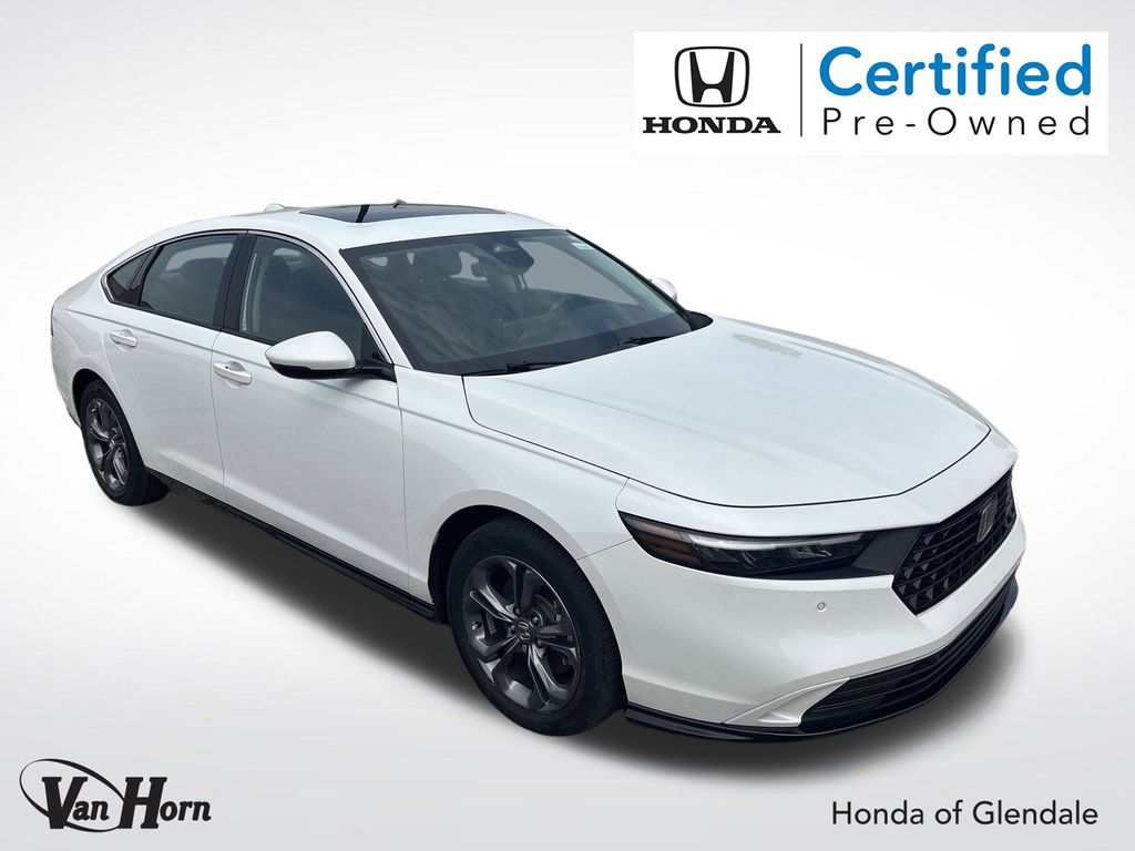 Certified Used 2023 Platinum White Pearl Honda EX-L image 1