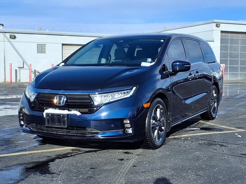 Used 2021 Honda Odyssey Elite with VIN 5FNRL6H96MB005635 for sale in Kansas City
