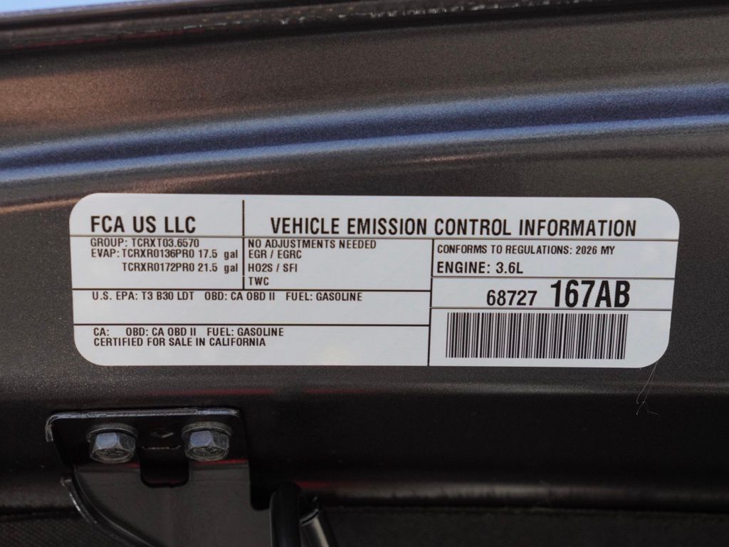 New 2026 Granite Crystal Metallic Clear-Coat Exterior Paint Jeep 4-Door Sport S image 29