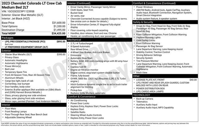 2023 Chevrolet Colorado LT's photo