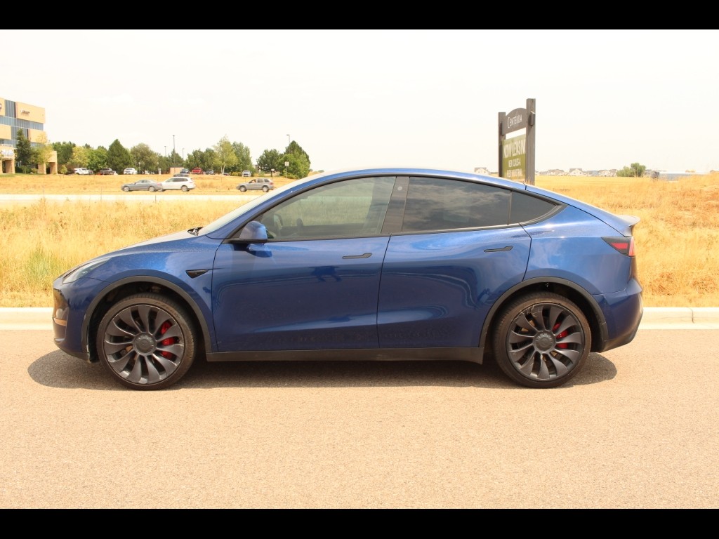 Used 2021 Tesla Model Y Performance with VIN 5YJYGDEF5MF262879 for sale in Loveland, CO