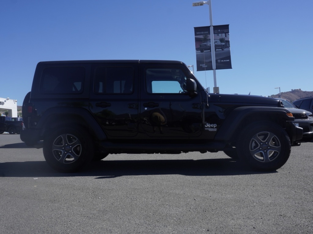 Certified 2019 Jeep Wrangler Unlimited Sport S with VIN 1C4HJXDG3KW569702 for sale in Lake Elsinore, CA