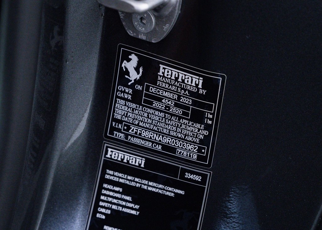 Certified Used 2024 Grigio Silverstone Metallic Ferrari Base image 27