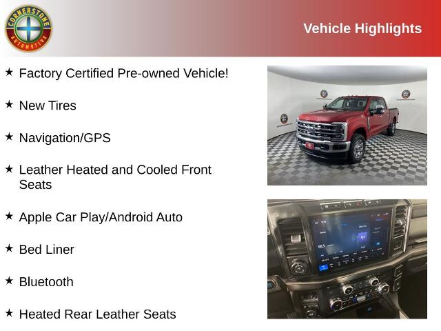 Certified 2023 Ford F-350 Super Duty Lariat with VIN 1FT8W3BM5PED46996 for sale in Elk River, Minnesota