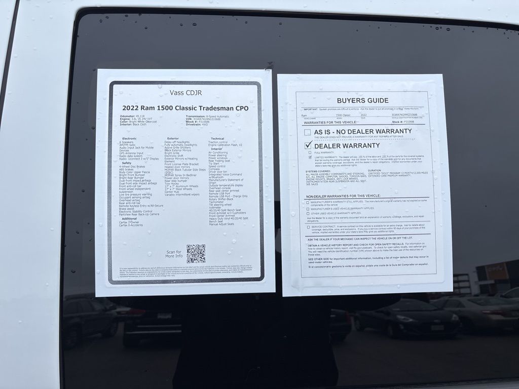 2022 Ram 1500 Classic Tradesman photo 3