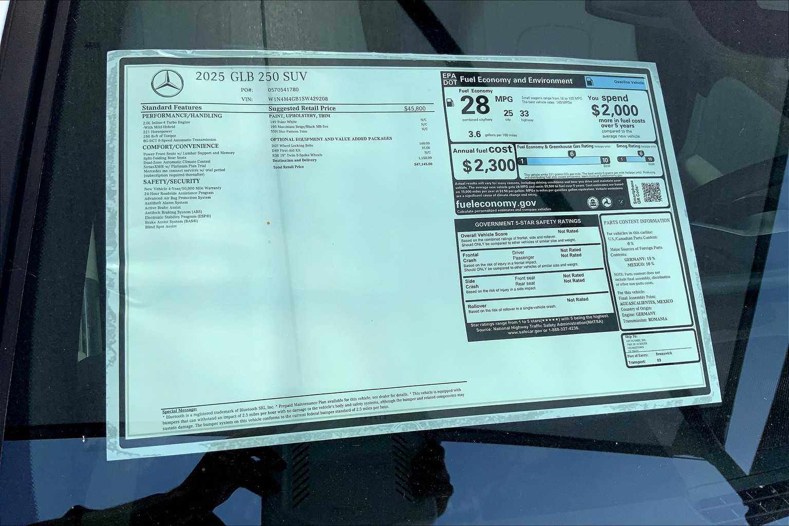2025 Mercedes Benz GLB 250 photo 21