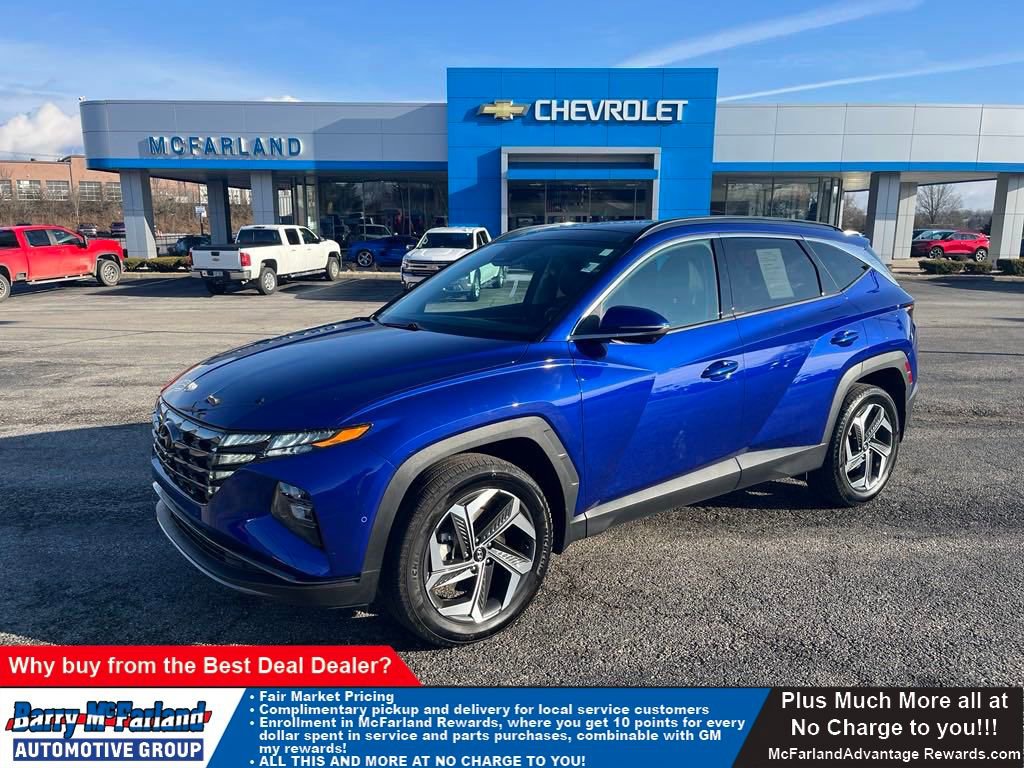 Used 2022 Blue Hyundai Limited image 1