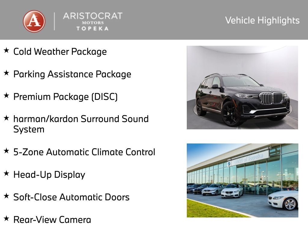 Used 2021 BMW X7 40i with VIN 5UXCW2C0XM9G51089 for sale in Kansas City