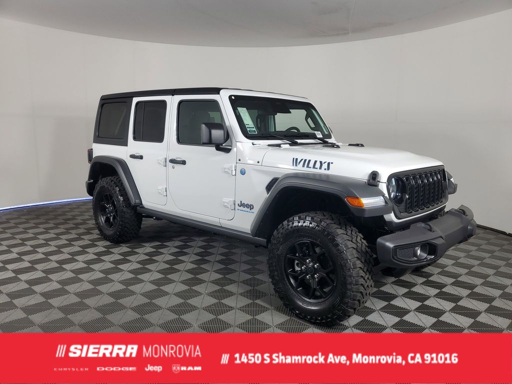 New 2025 Bright White Clear-Coat Exterior Paint Jeep Willys 4xe image 1