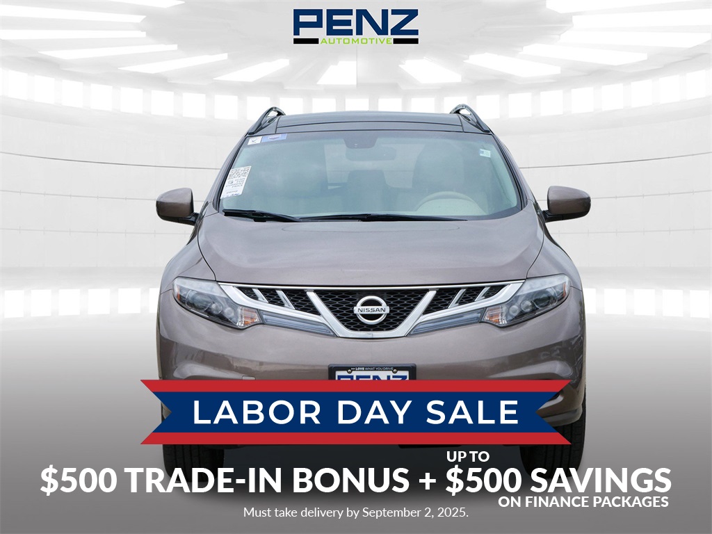 Used 2013 Nissan Murano LE with VIN JN8AZ1MW8DW323184 for sale in Rochester, Minnesota