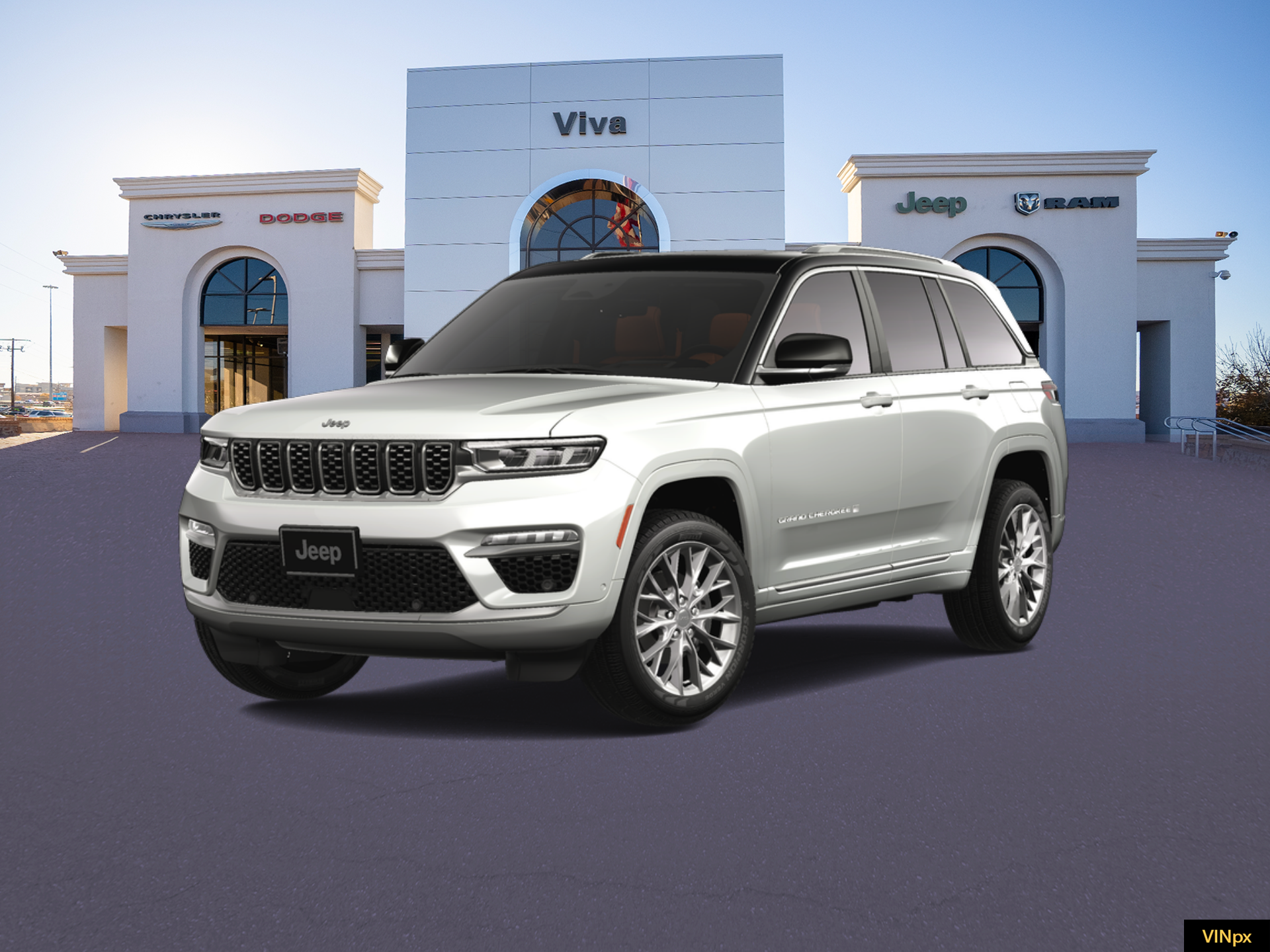 New 2025 Bright White Clear-Coat Exterior Paint Jeep Summit image 1