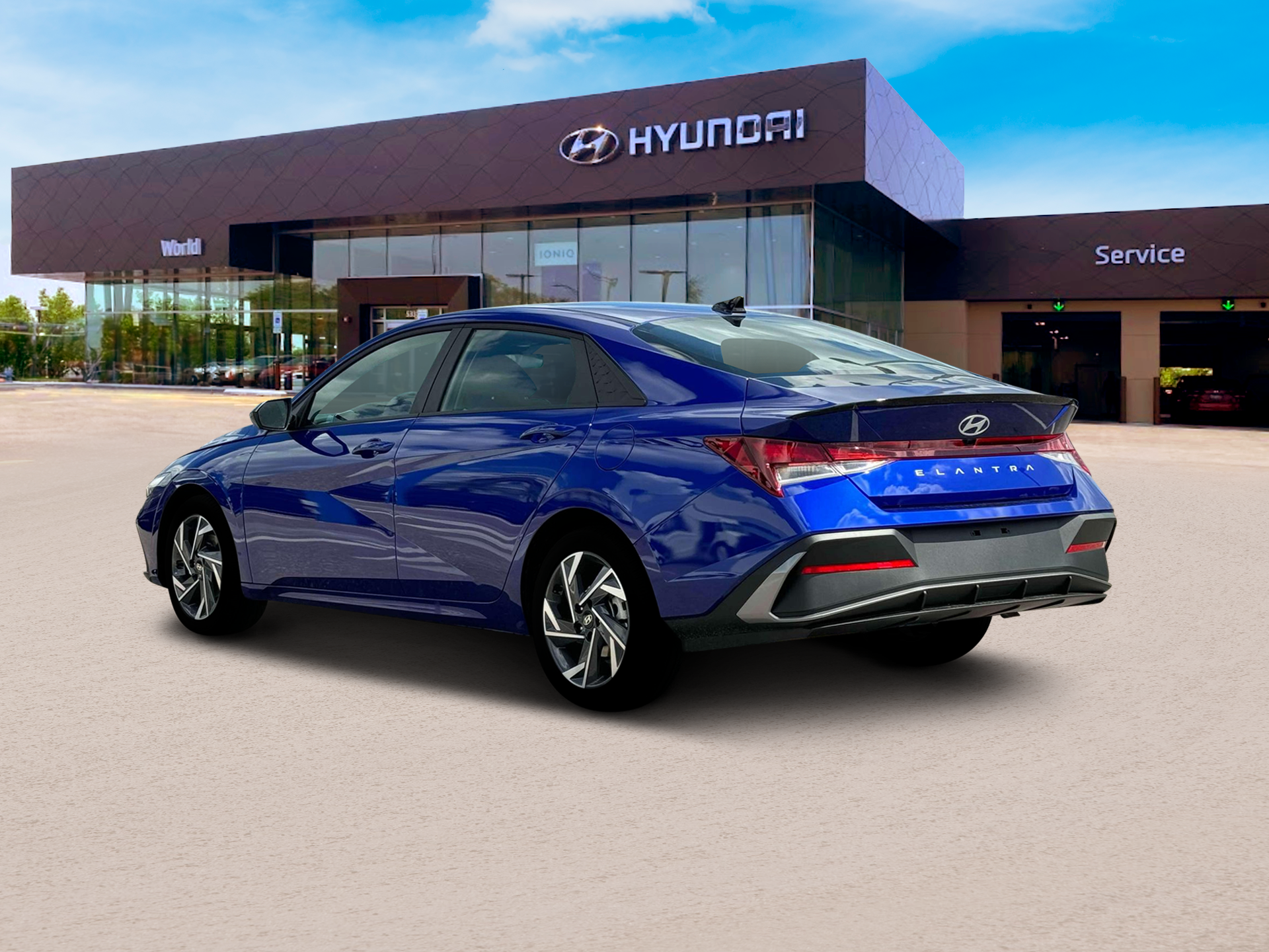 New 2025 Intense Blue Hyundai SEL Sport image 5