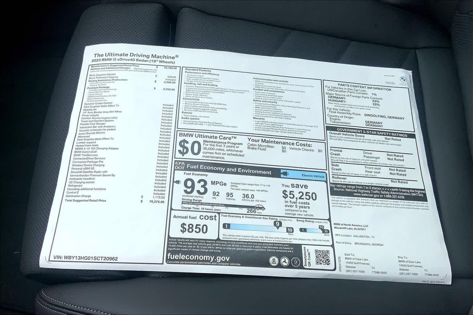 2025 Bmw i5 xDrive40 photo 19