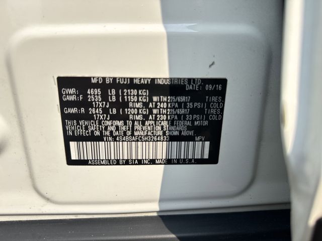 2017 Subaru Outback 2.5i Premium photo 30