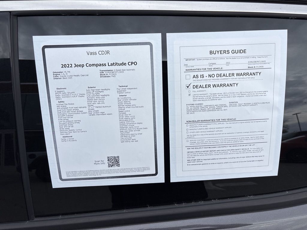 2022 Jeep Compass North Edition Latitude photo 2