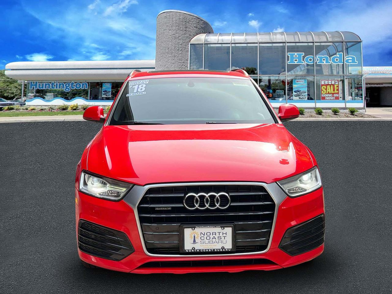 Used 2018 Audi Q3 Premium with VIN WA1ECCFS1JR002015 for sale in Huntington, NY