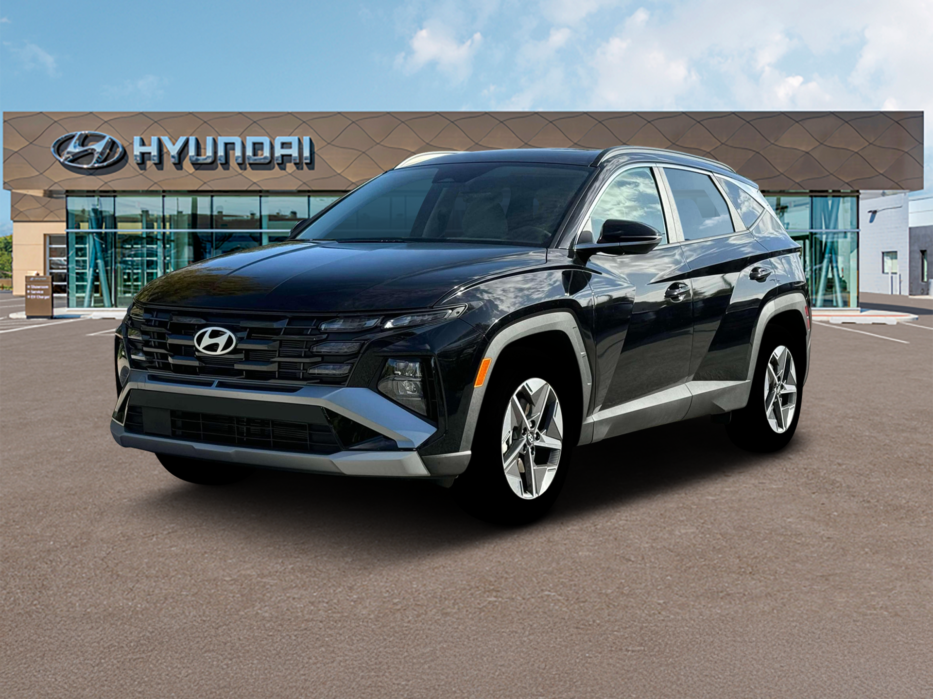 New 2025 Black Hyundai SEL Convenience FWD image 1