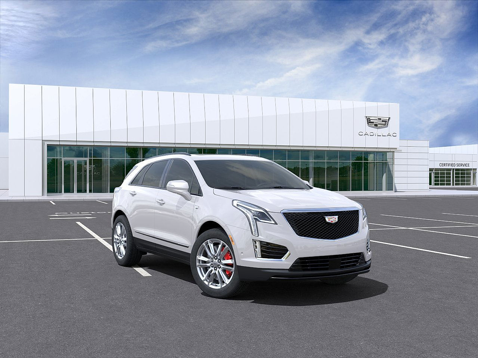 New 2025 Crystal White Tricoat Cadillac Sport image 1