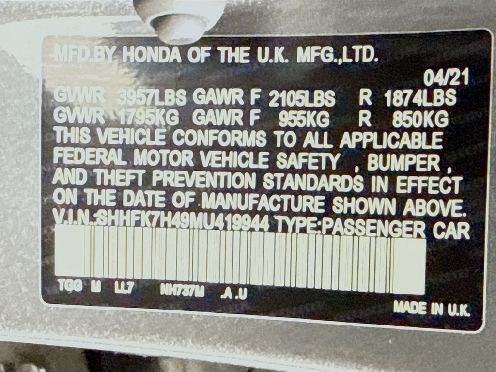 2021 Honda Civic Sport photo 26