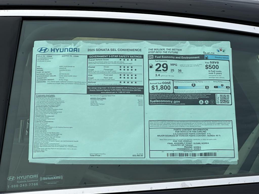 2025 Hyundai Sonata SEL Convenience photo 6