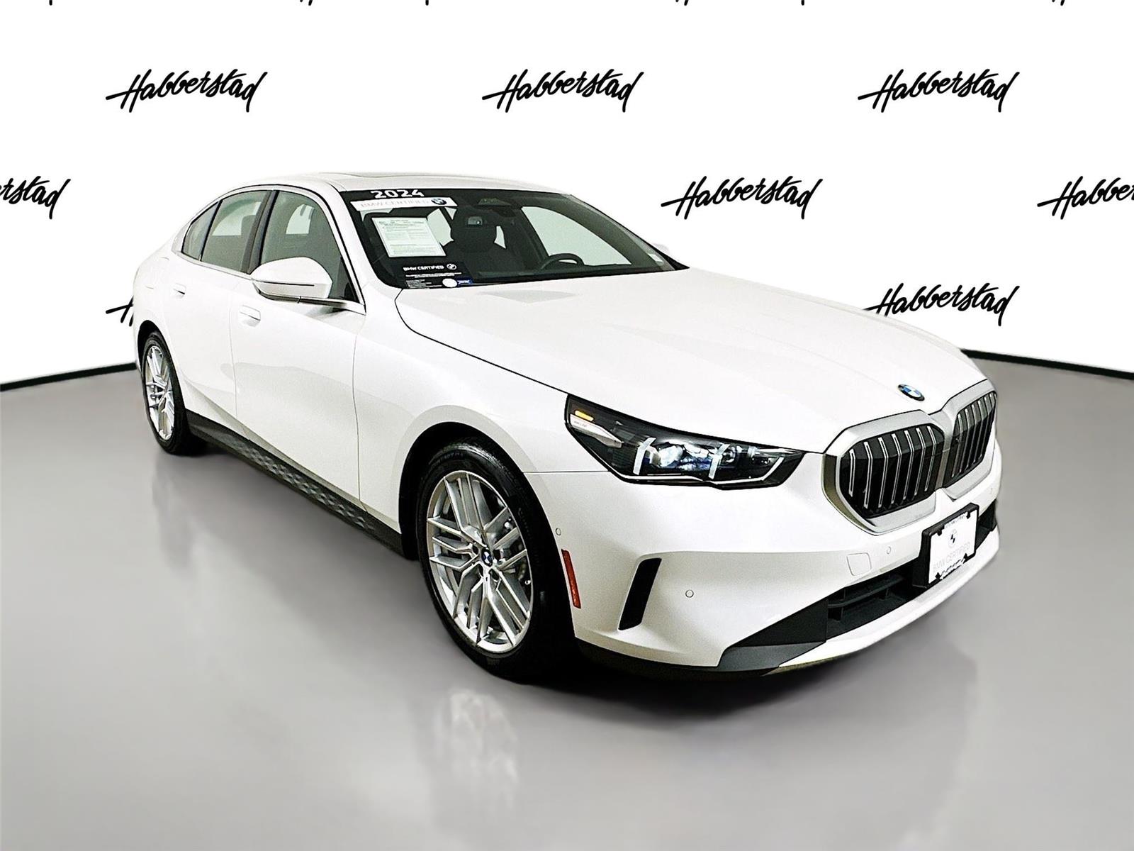 Certified Used 2024 Mineral White Metallic BMW 530i xDrive image 3