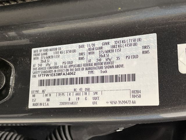 Used 2021 Gray Metallic Ford Platinum image 50