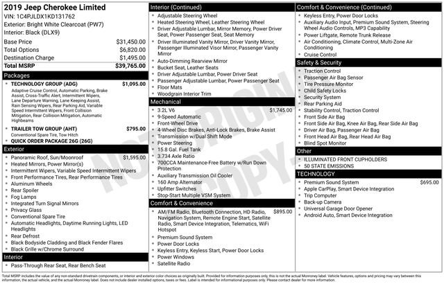 2019 Jeep Cherokee Limited