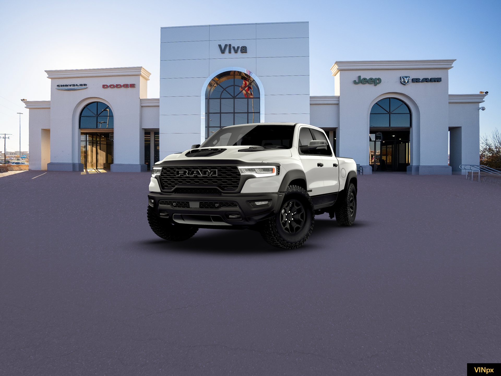 New 2026 Bright White Clear-Coat Exterior Paint RAM RHO image 1