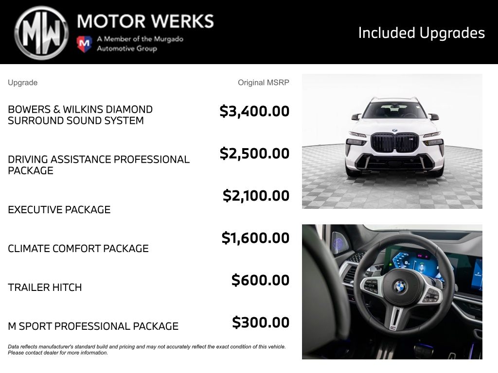 New 2026 Mineral White Metallic BMW M60i image 4
