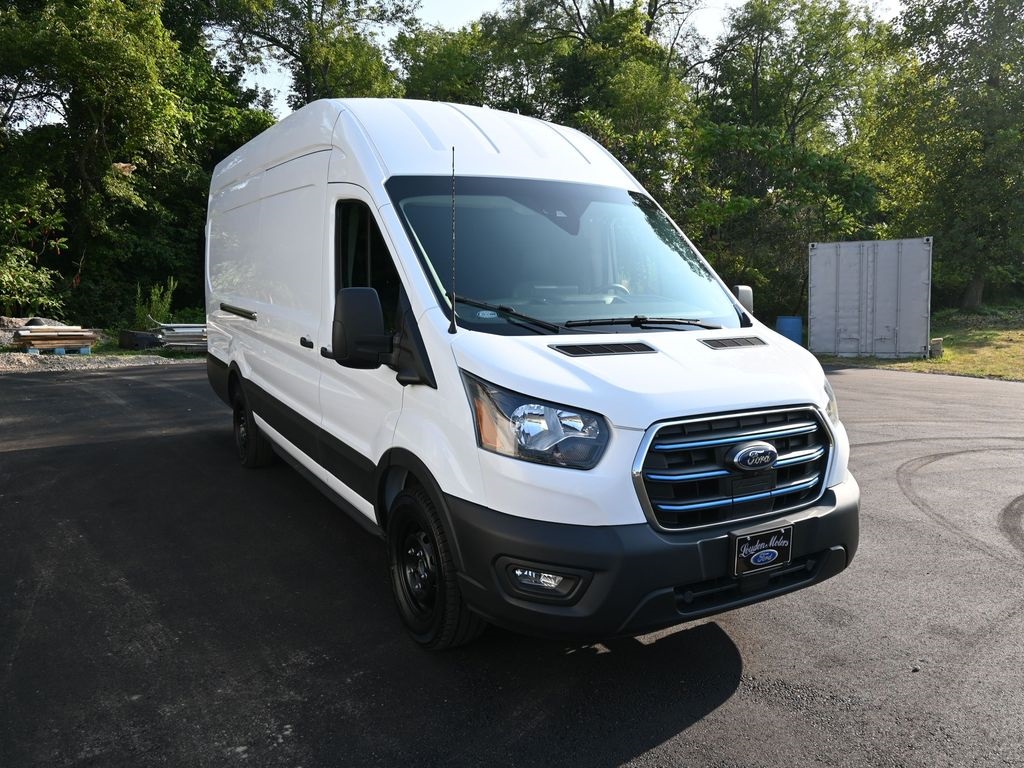 Used 2022 Ford E-Transit Cargo Van Base with VIN 1FTBW3XK1NKA00570 for sale in Minerva, OH