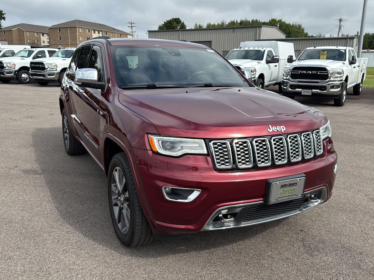 Used 2017 Jeep Grand Cherokee Overland with VIN 1C4RJFCG6HC815605 for sale in Corydon, IN
