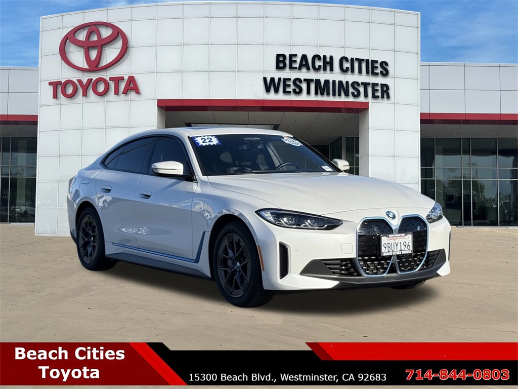 Used 2022 BMW i4 Base with VIN WBY73AW05NFM89792 for sale in Cerritos, CA