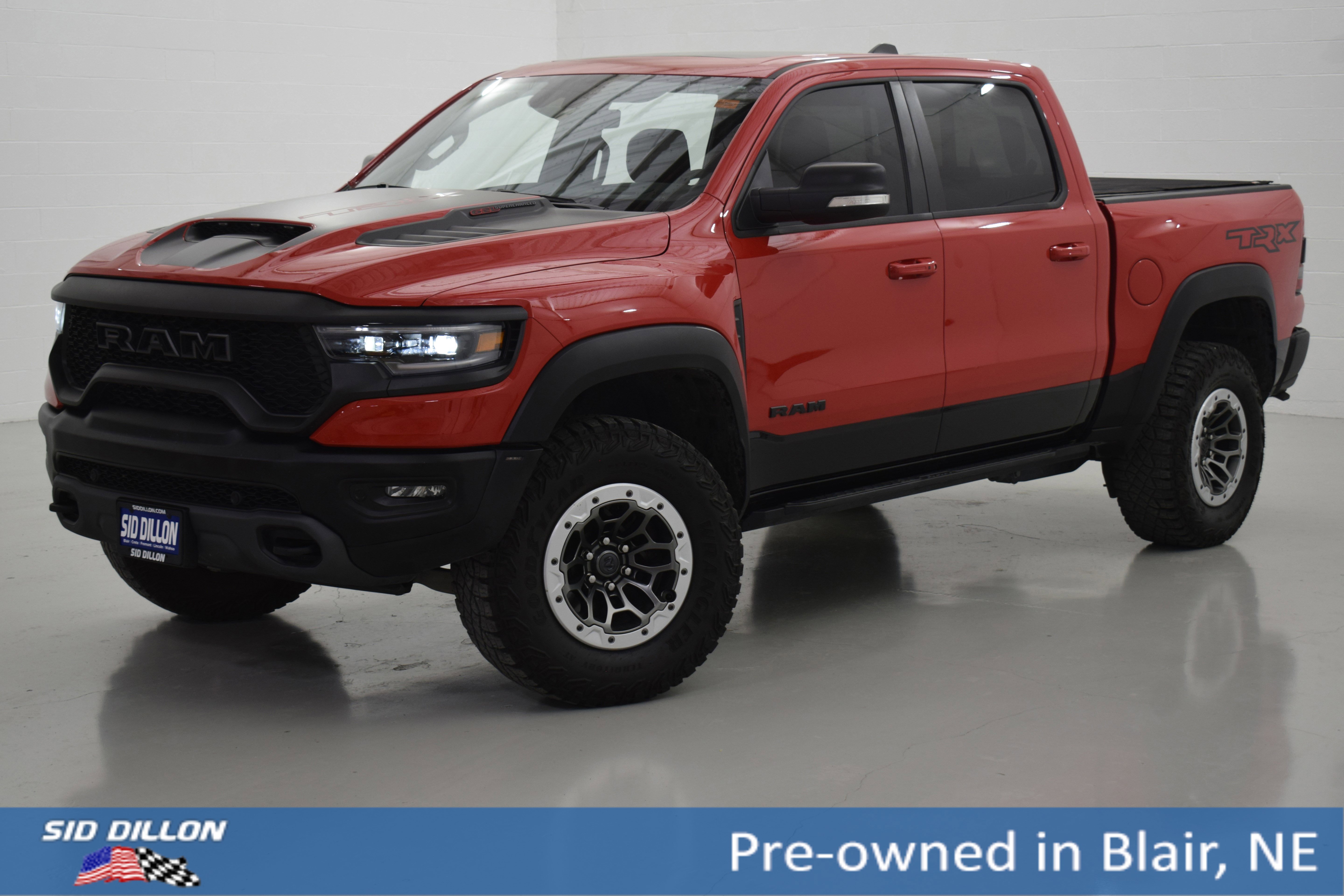 Used 2021 Flame Red Clearcoat Ram TRX image 1